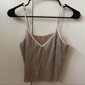 Victoria’s Secret✨Gold Shimmery Crop Top